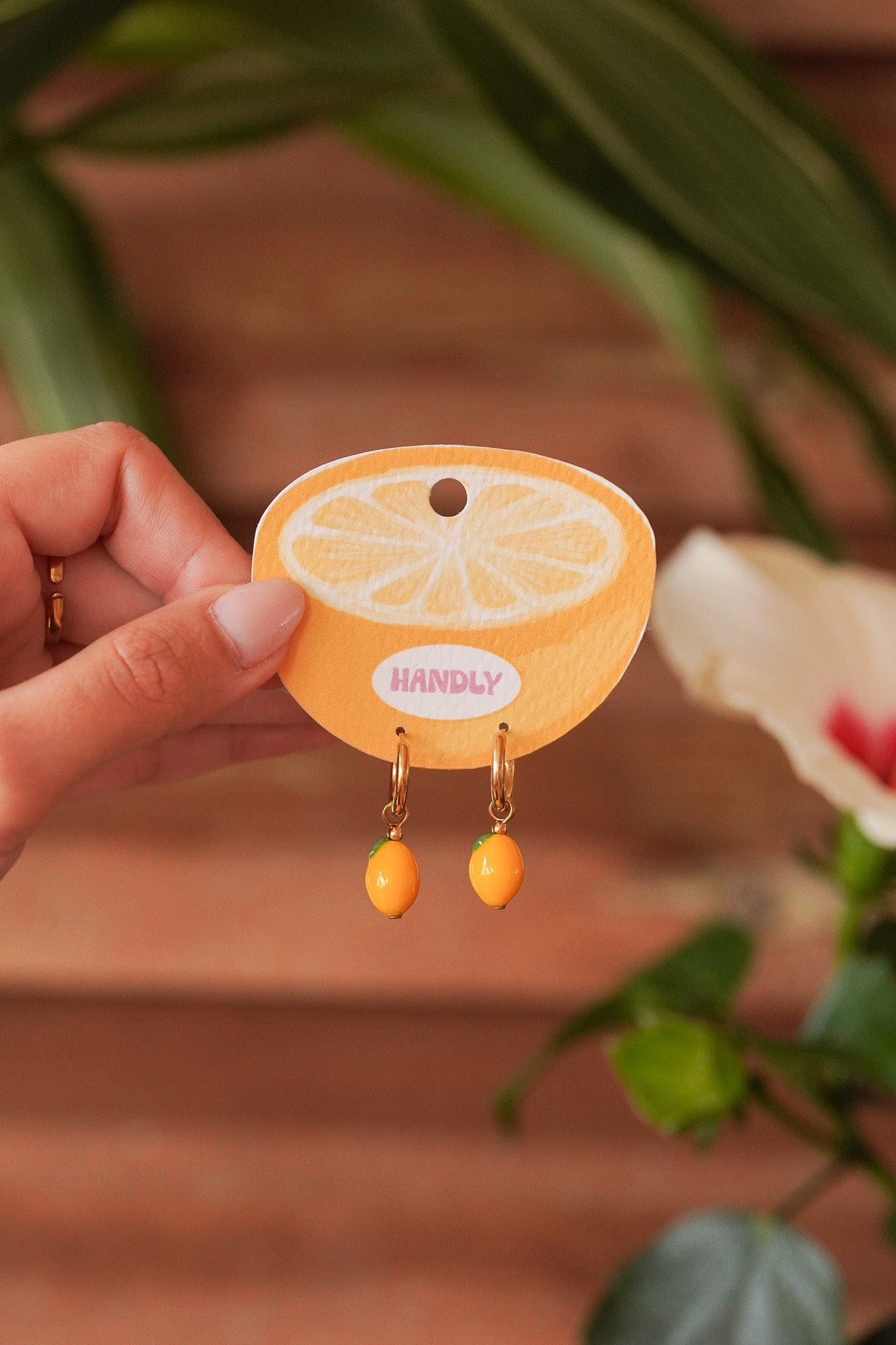 Boucles d'oreilles Citron - Handly atelier
