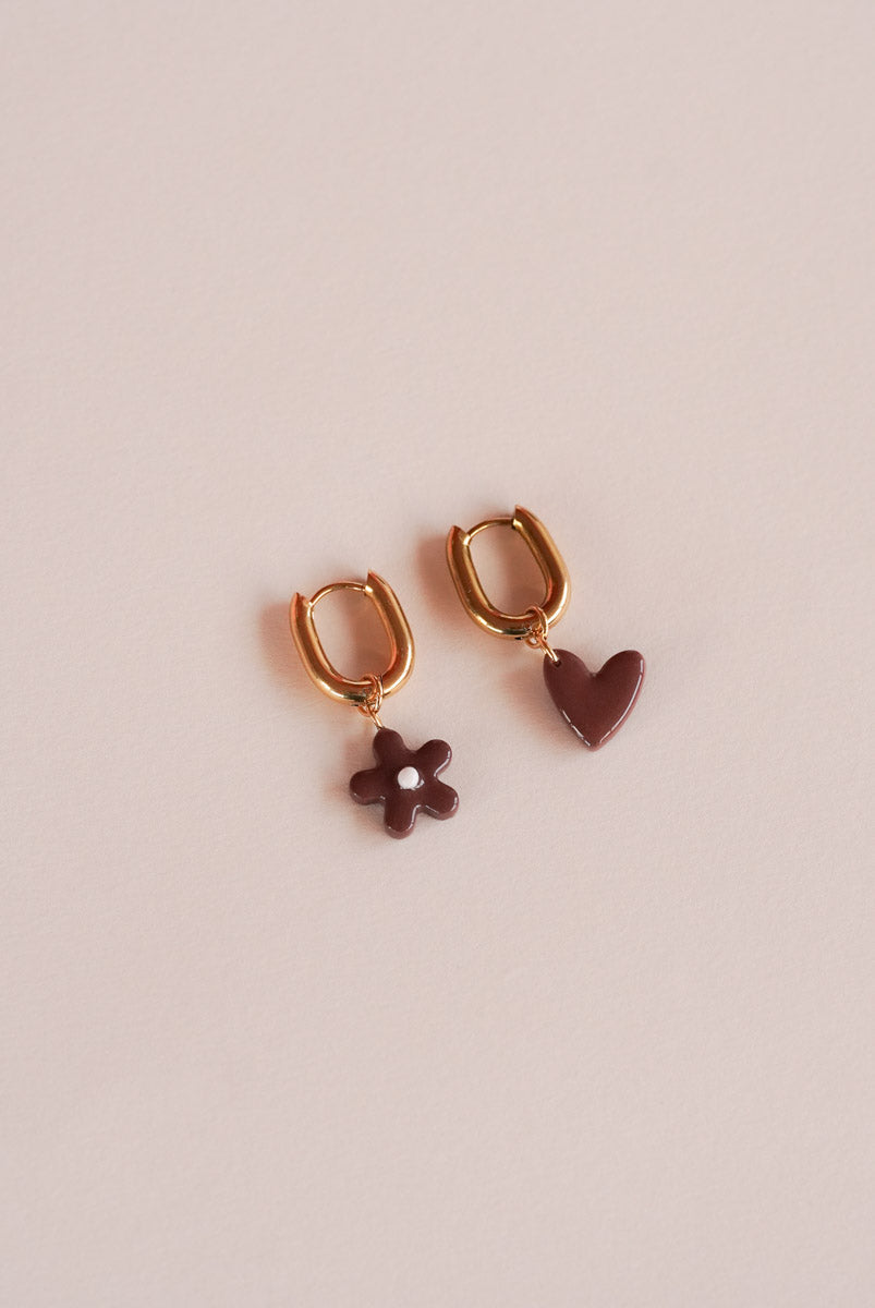 Boucle d'oreilles ovales