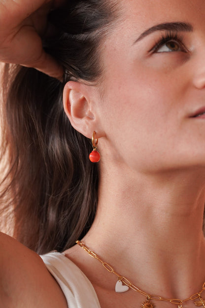 Boucles d'oreilles grenade - Handly atelier