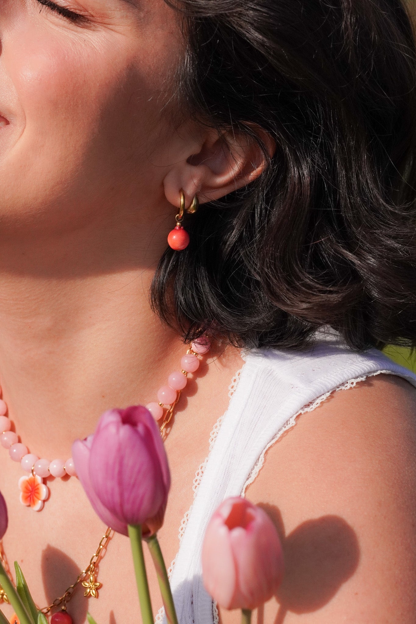 Boucles d'oreilles grenade - Handly atelier