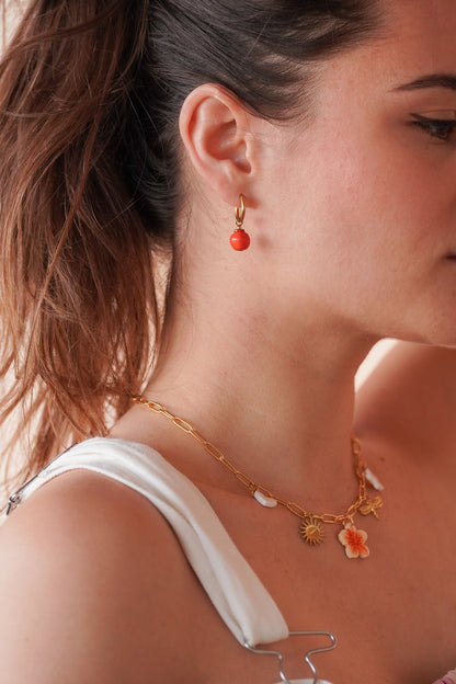Boucles d'oreilles grenade - Handly atelier