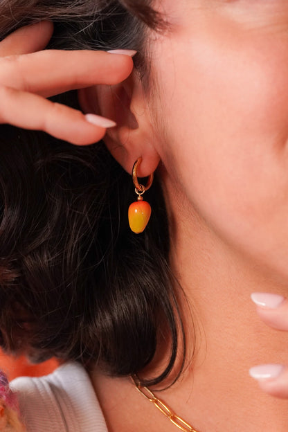 Boucles d'oreilles Mangue - Handly atelier