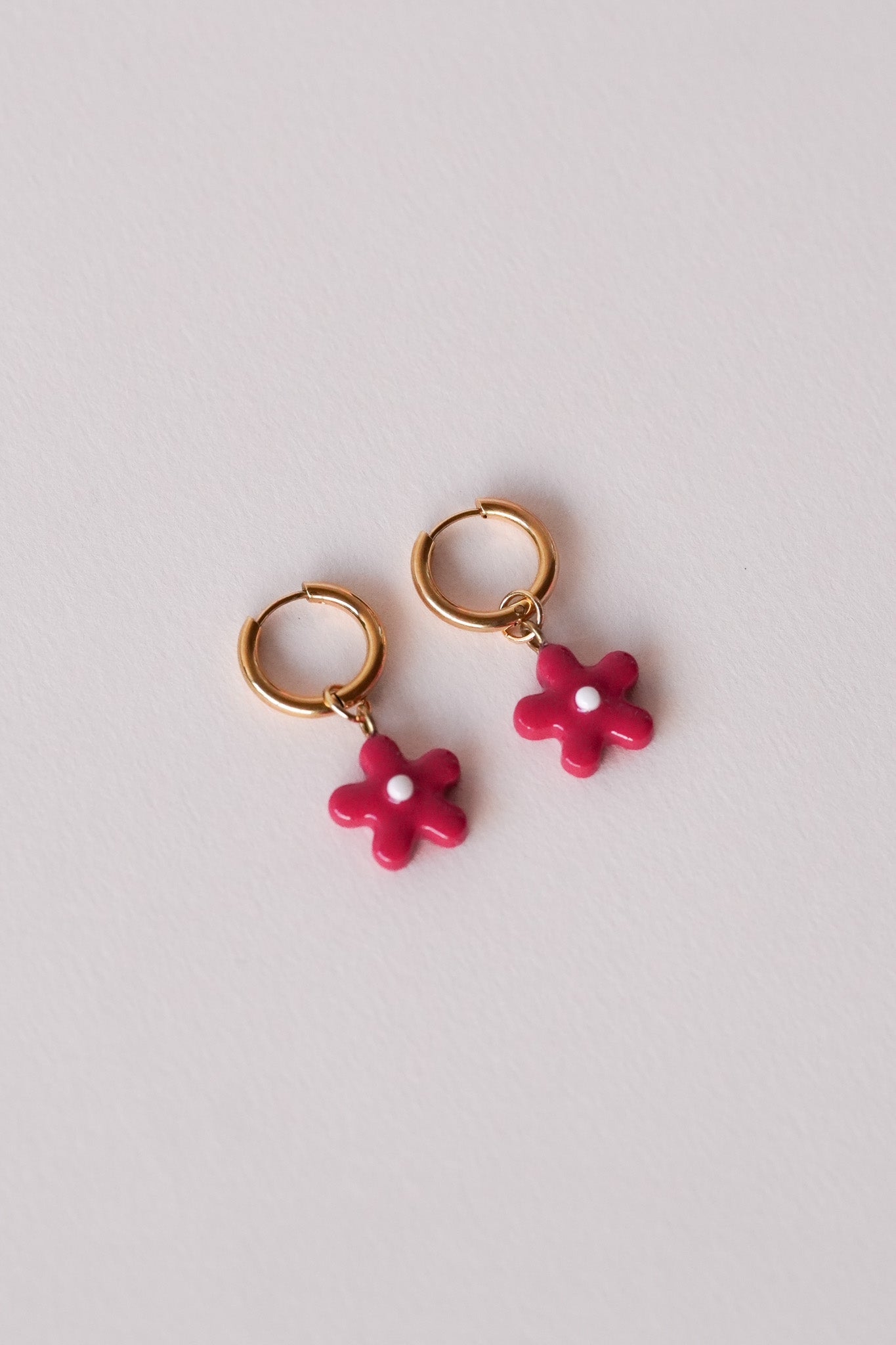 Boucles d'oreilles mini fleurs - charms personnalisables - Handly atelier