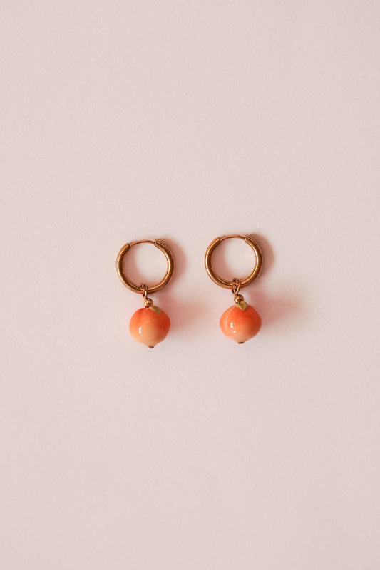 Boucles d'oreilles Pêche - Handly atelier
