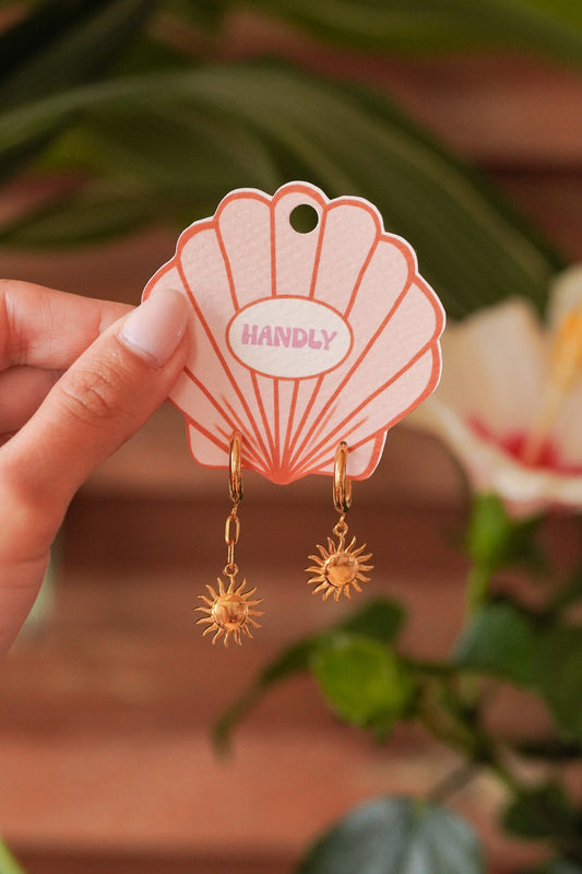 Boucles d’oreilles soleil - Handly atelier