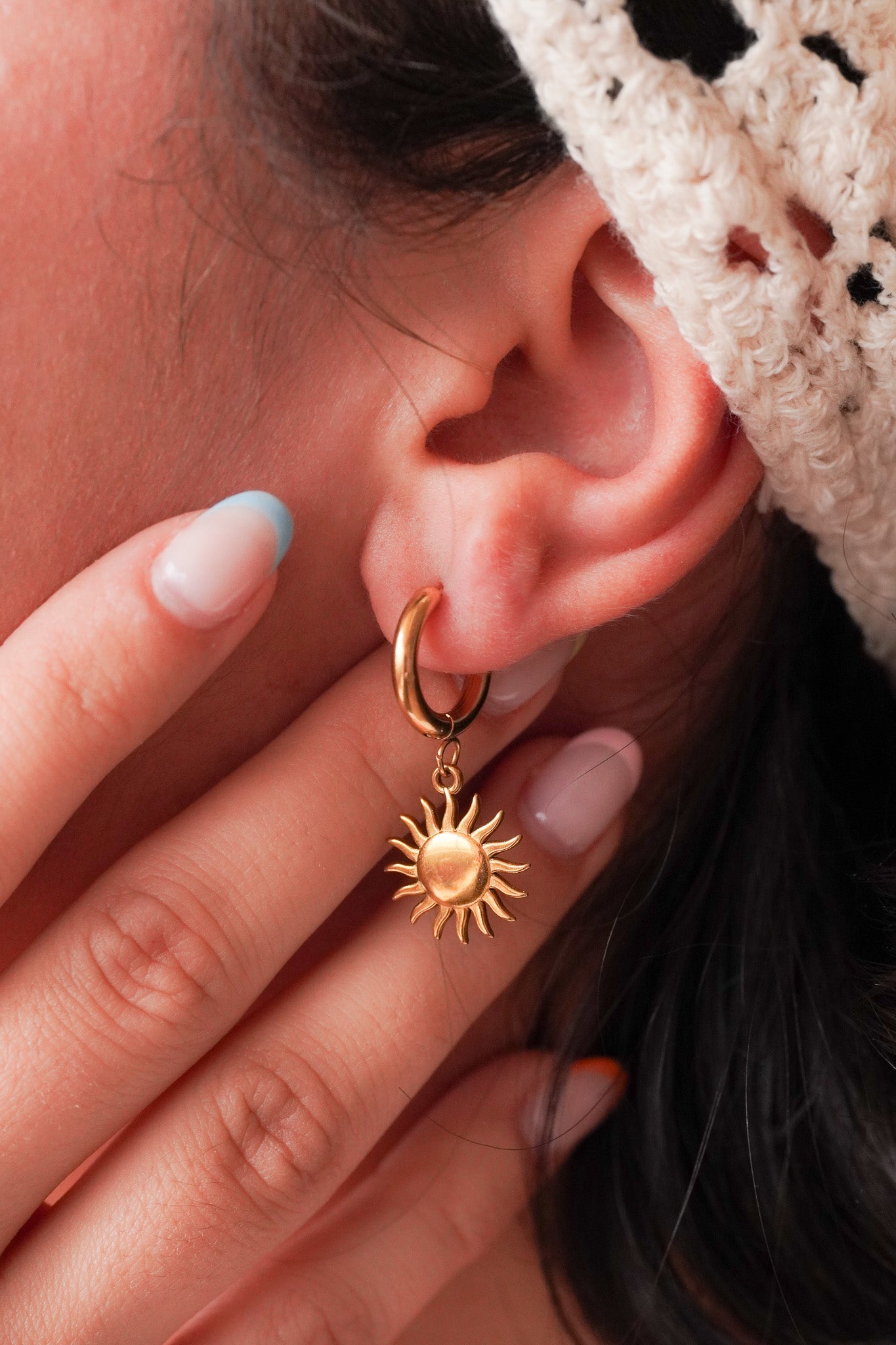Boucles d’oreilles soleil - Handly atelier