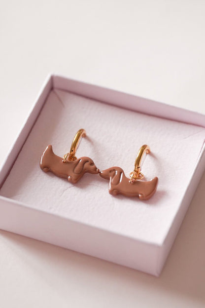 Boucles d'oreilles Teckels - Handly atelier
