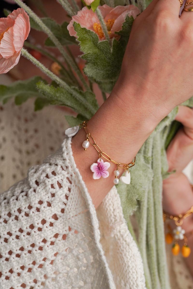 Bracelet Agathe - charms personnalisables - Handly atelier
