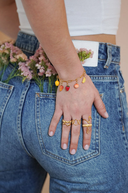 Bracelet Agathe - charms personnalisables - Handly atelier