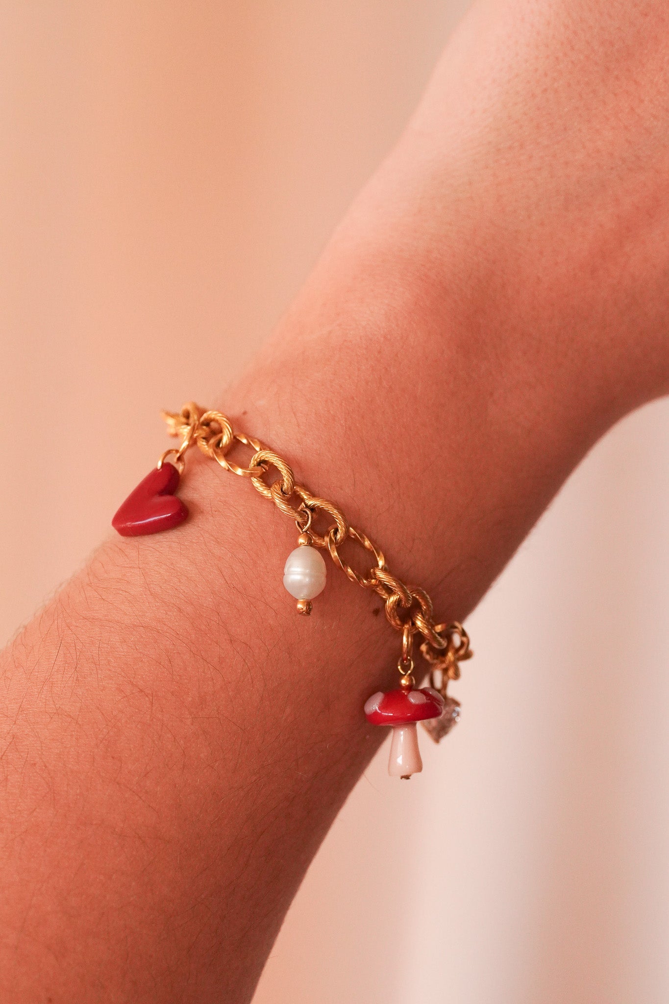 Bracelet doré Sofia - charms personnalisables - Handly atelier