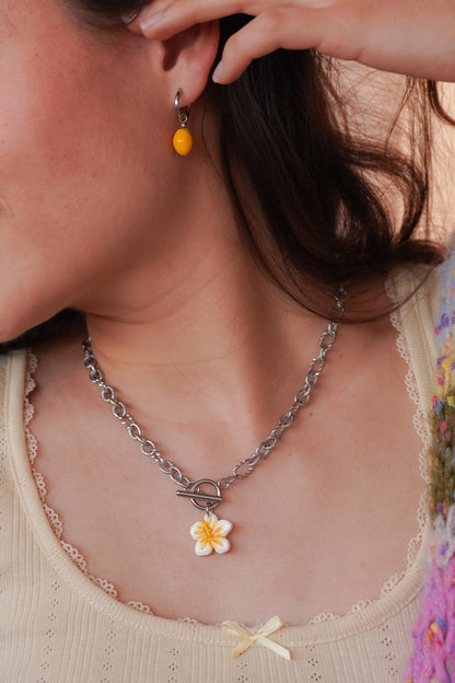 Collier argenté Amélia - charms personnalisables - Handly atelier