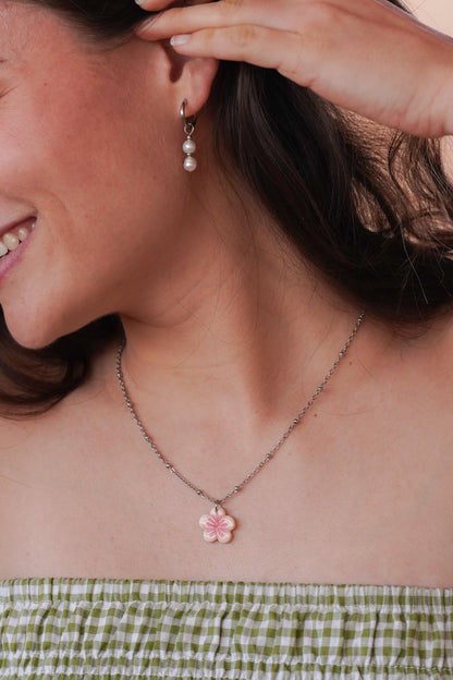 Collier argenté femme
