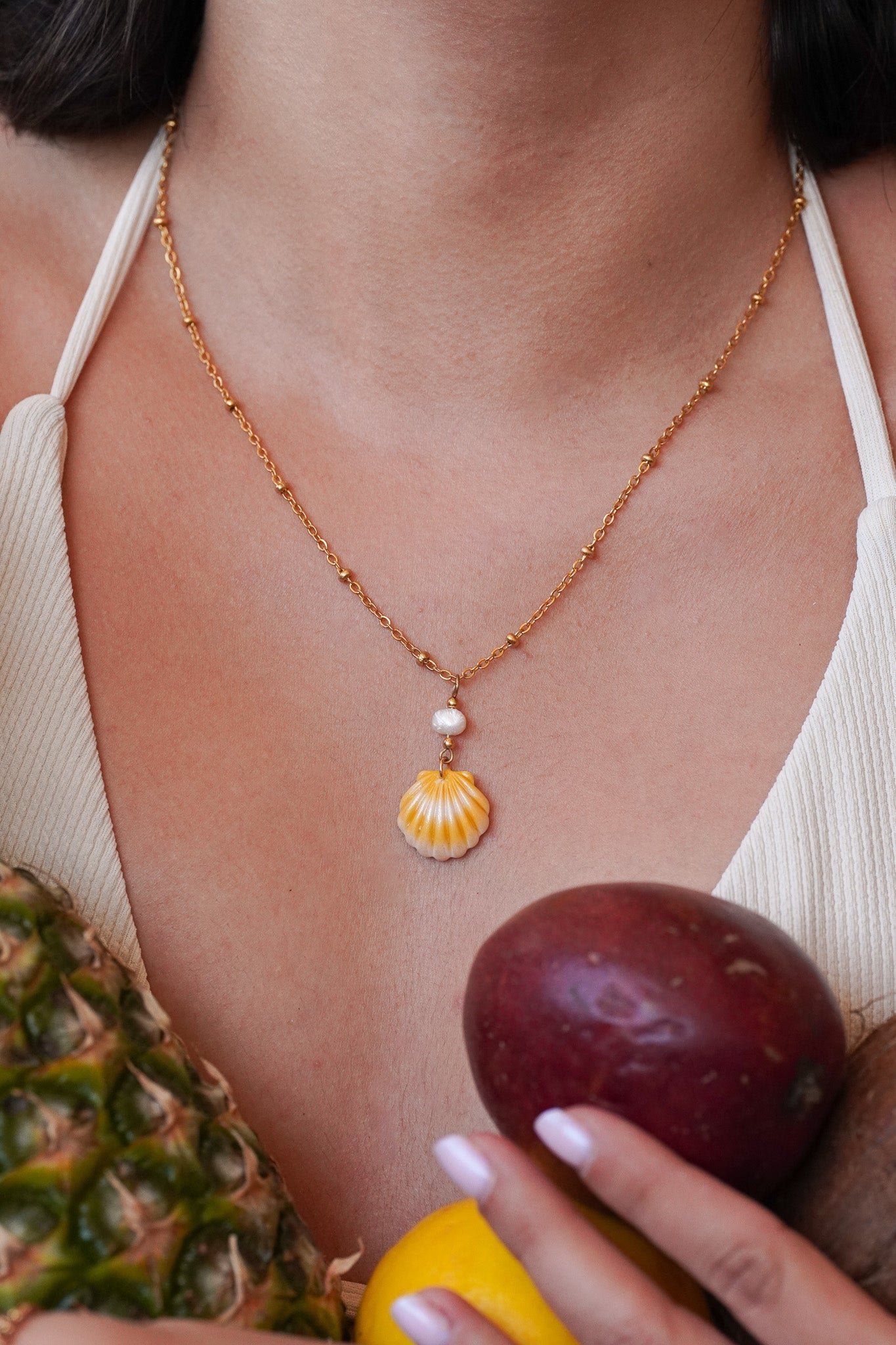 Collier coquillage - charms personnalisables - Handly atelier
