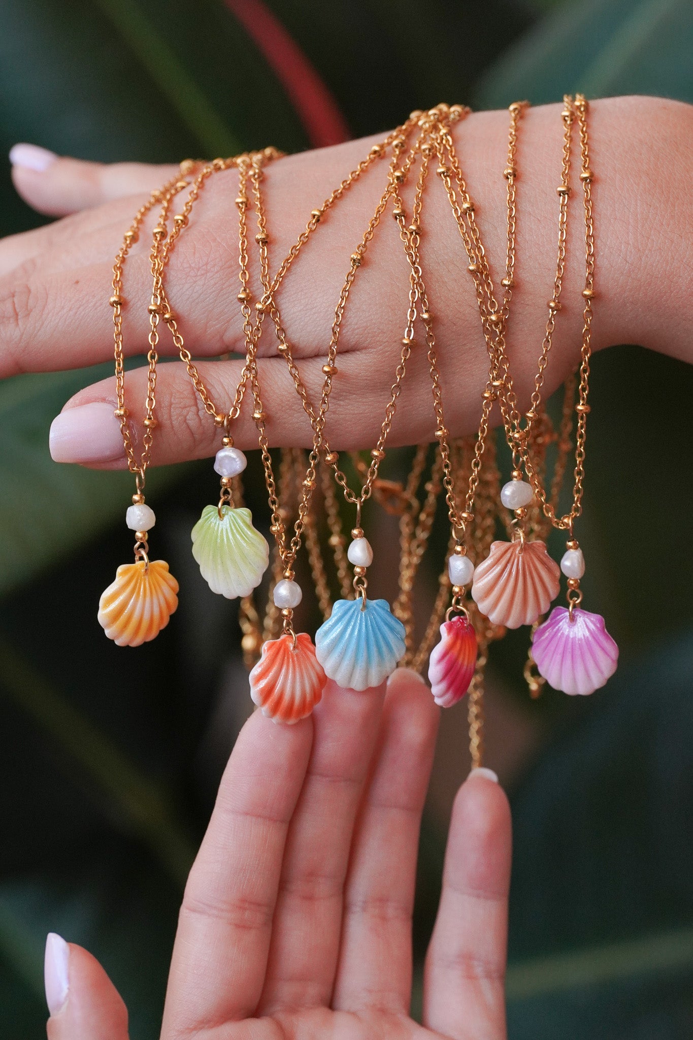 Collier coquillage - charms personnalisables - Handly atelier