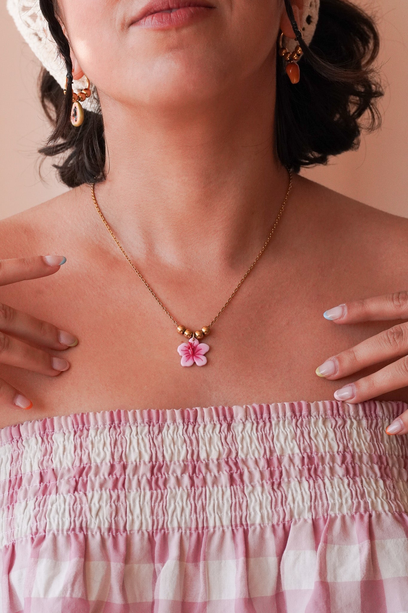 Collier doré Axelle - charms personnalisables - Handly atelier