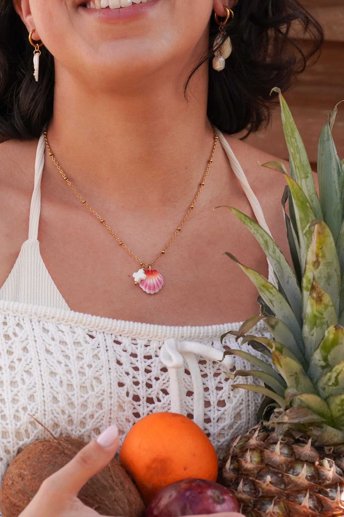 Collier doré Lydia - charms personnalisables - Handly atelier