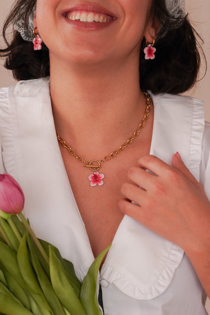 Collier Hibiscus - Handly atelier