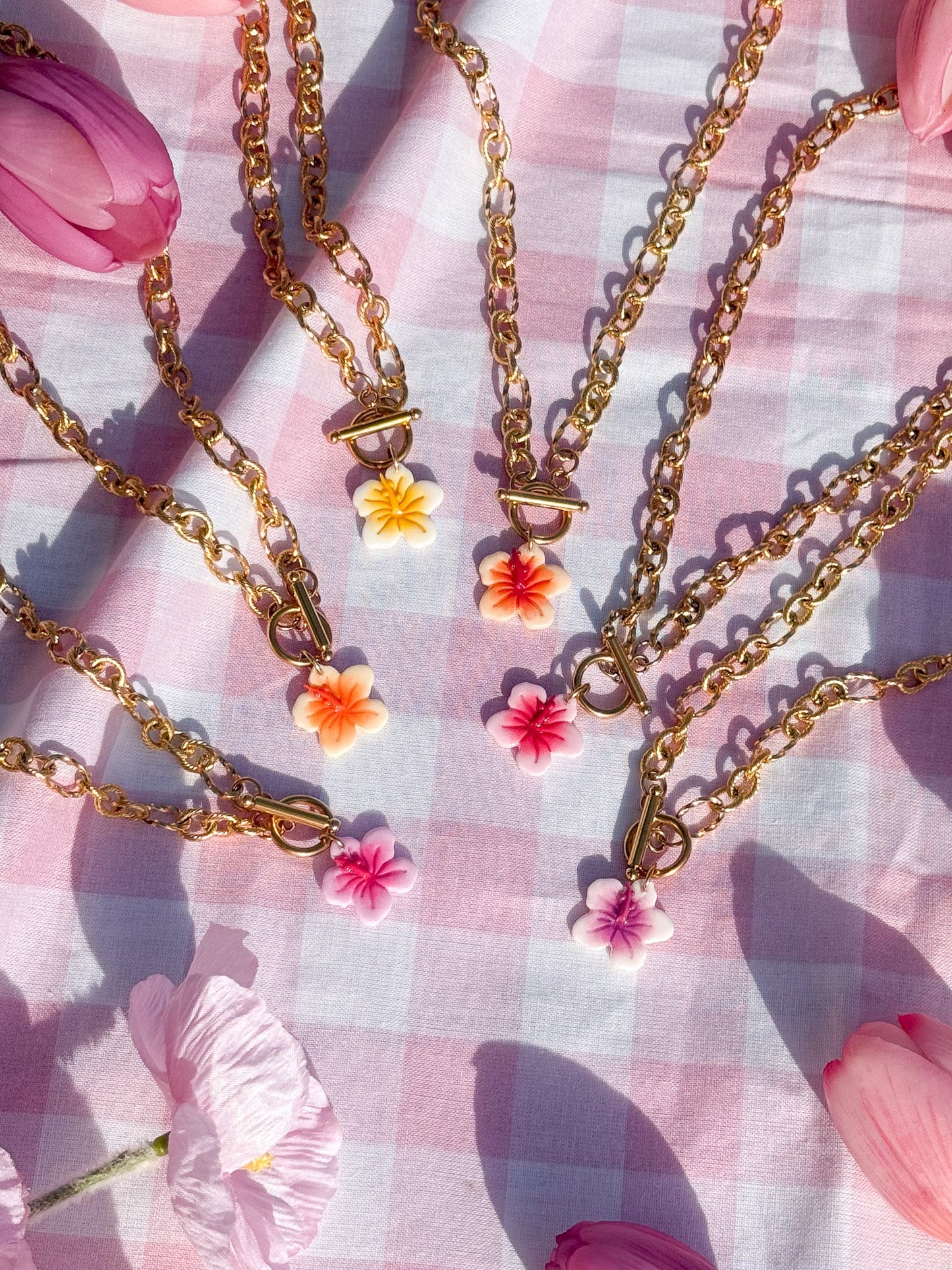 Collier Hibiscus - Handly atelier