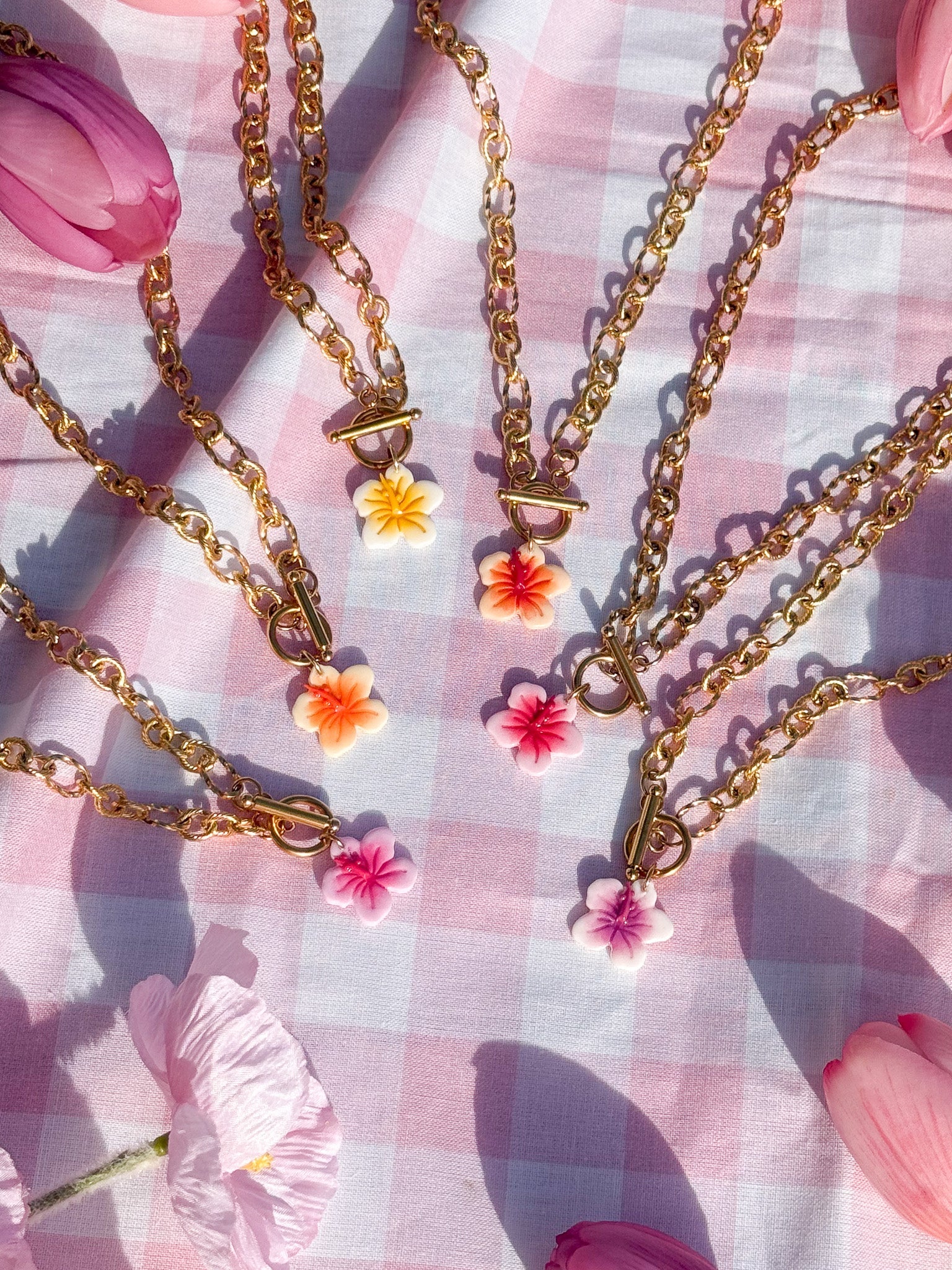 Collier Hibiscus - Handly atelier