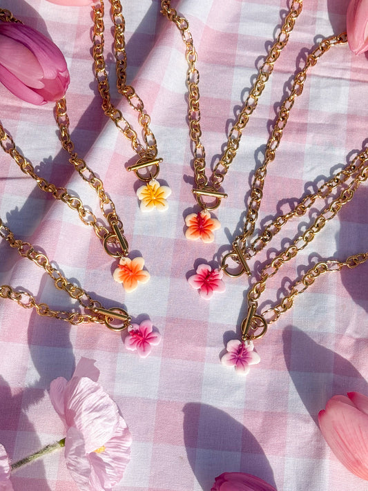 Collier Hibiscus - Handly atelier
