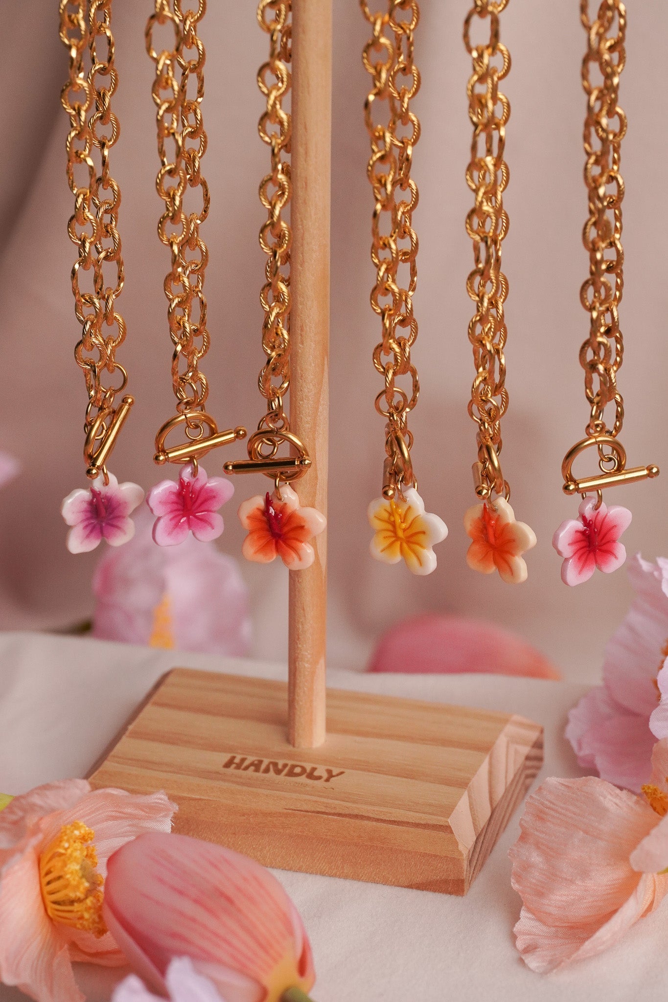 Collier Hibiscus - Handly atelier