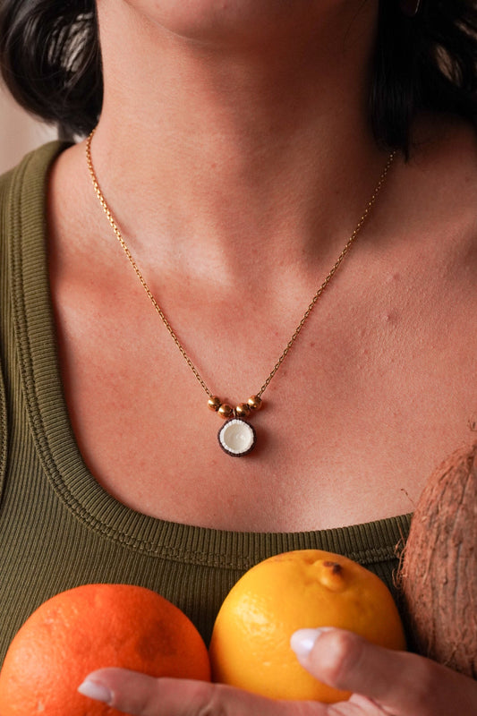 Collier noix de coco - Handly atelier