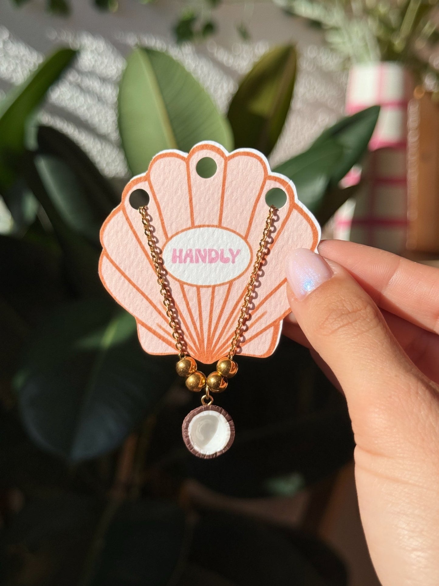 Collier noix de coco - Handly atelier