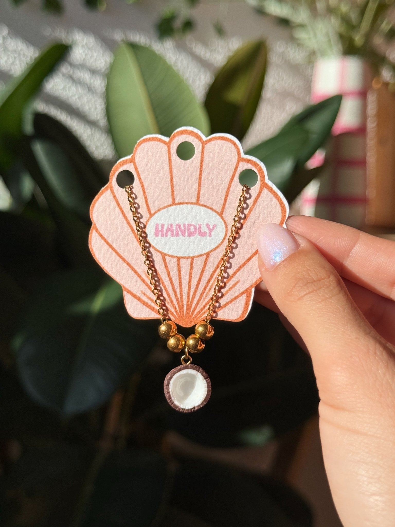 Collier noix de coco - Handly atelier