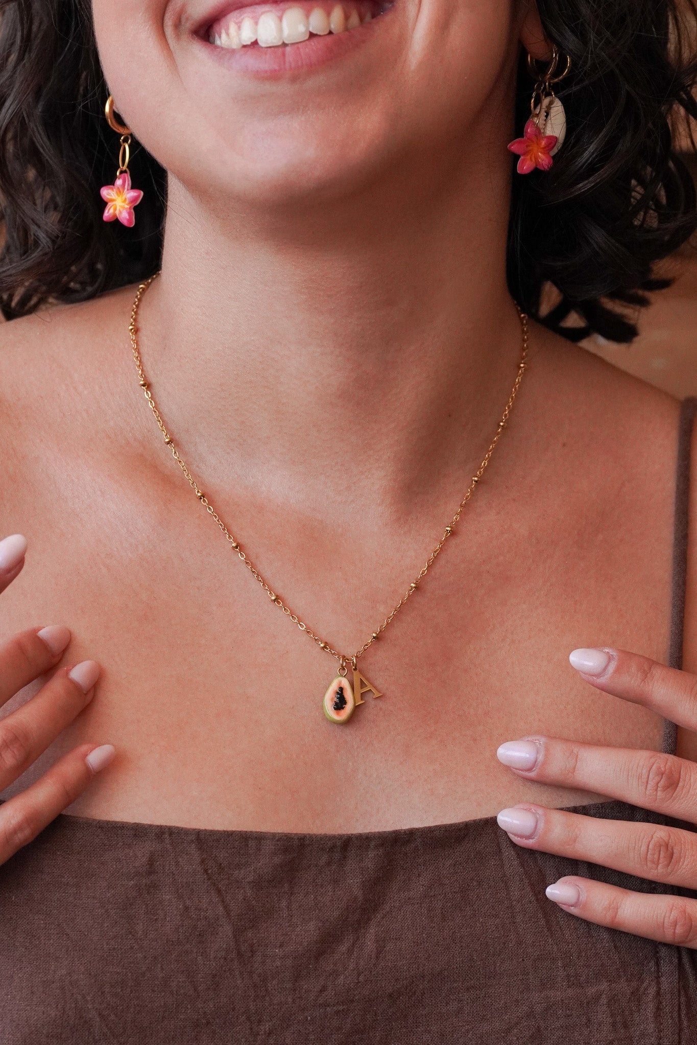 Collier prénom - Charms personnalisables - Handly atelier
