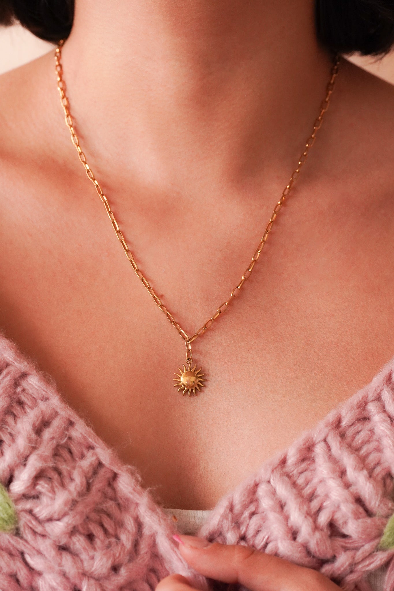 Collier soleil - Handly atelier