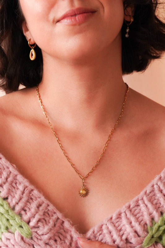 Collier soleil - Handly atelier