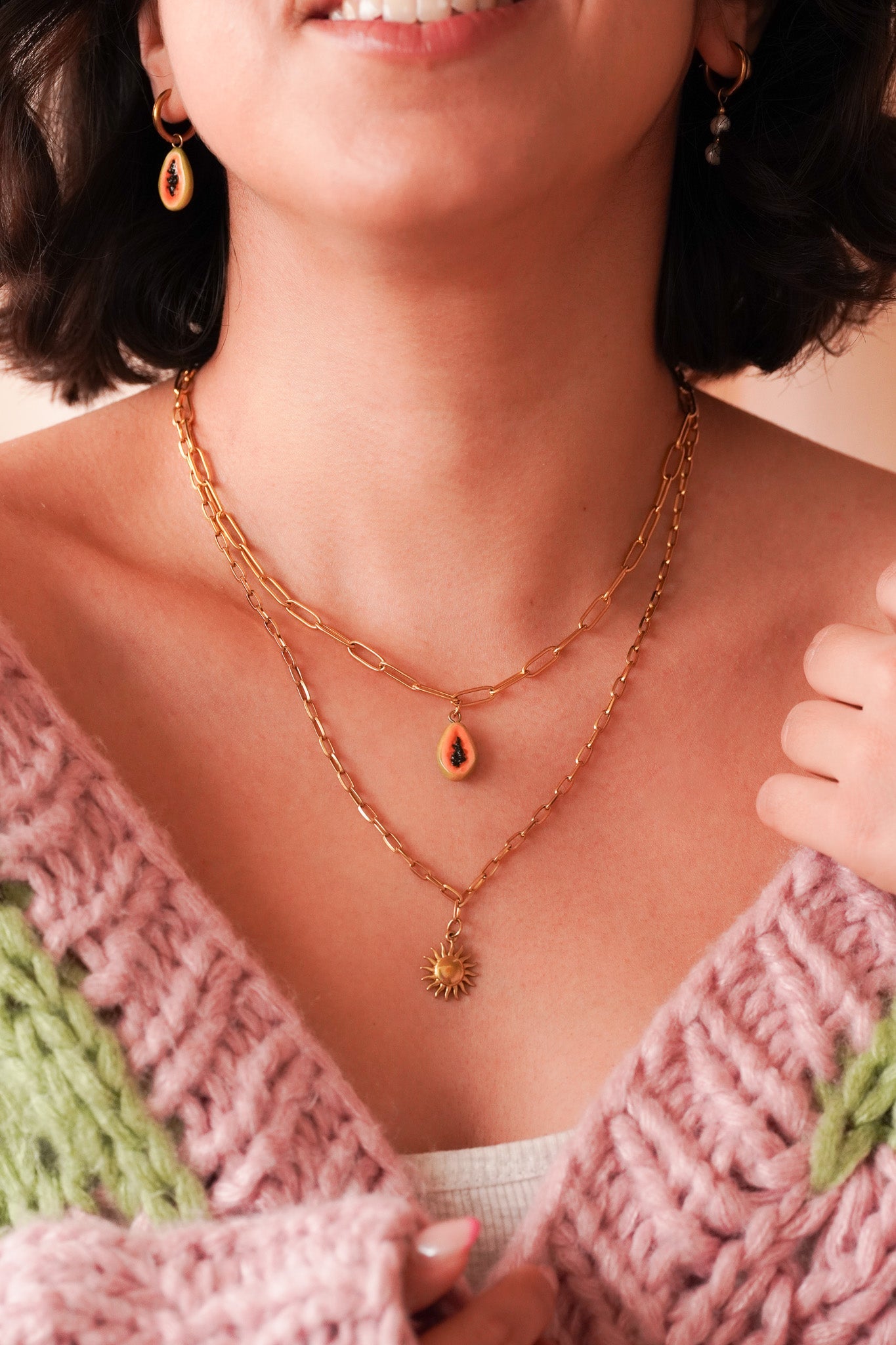 Collier soleil - Handly atelier
