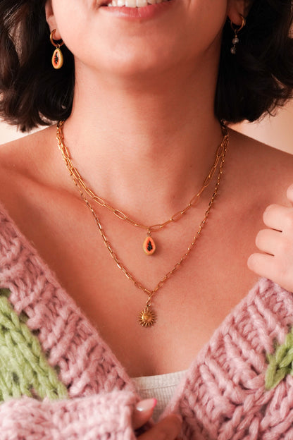 Collier soleil - Handly atelier