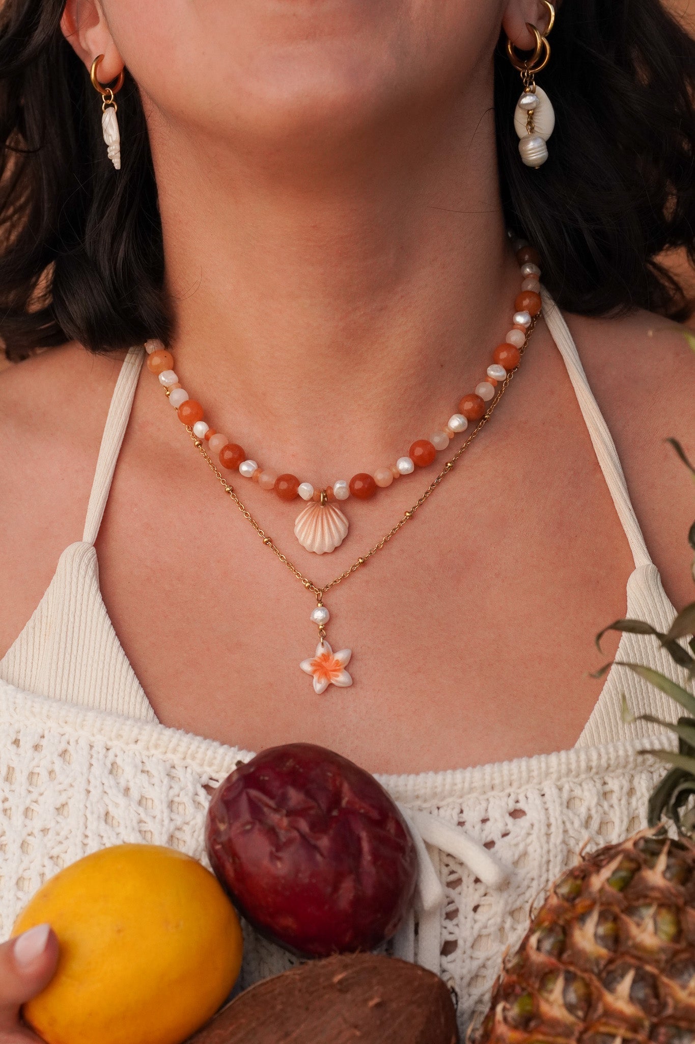 Collier tiaré - charms personnalisables - Handly atelier