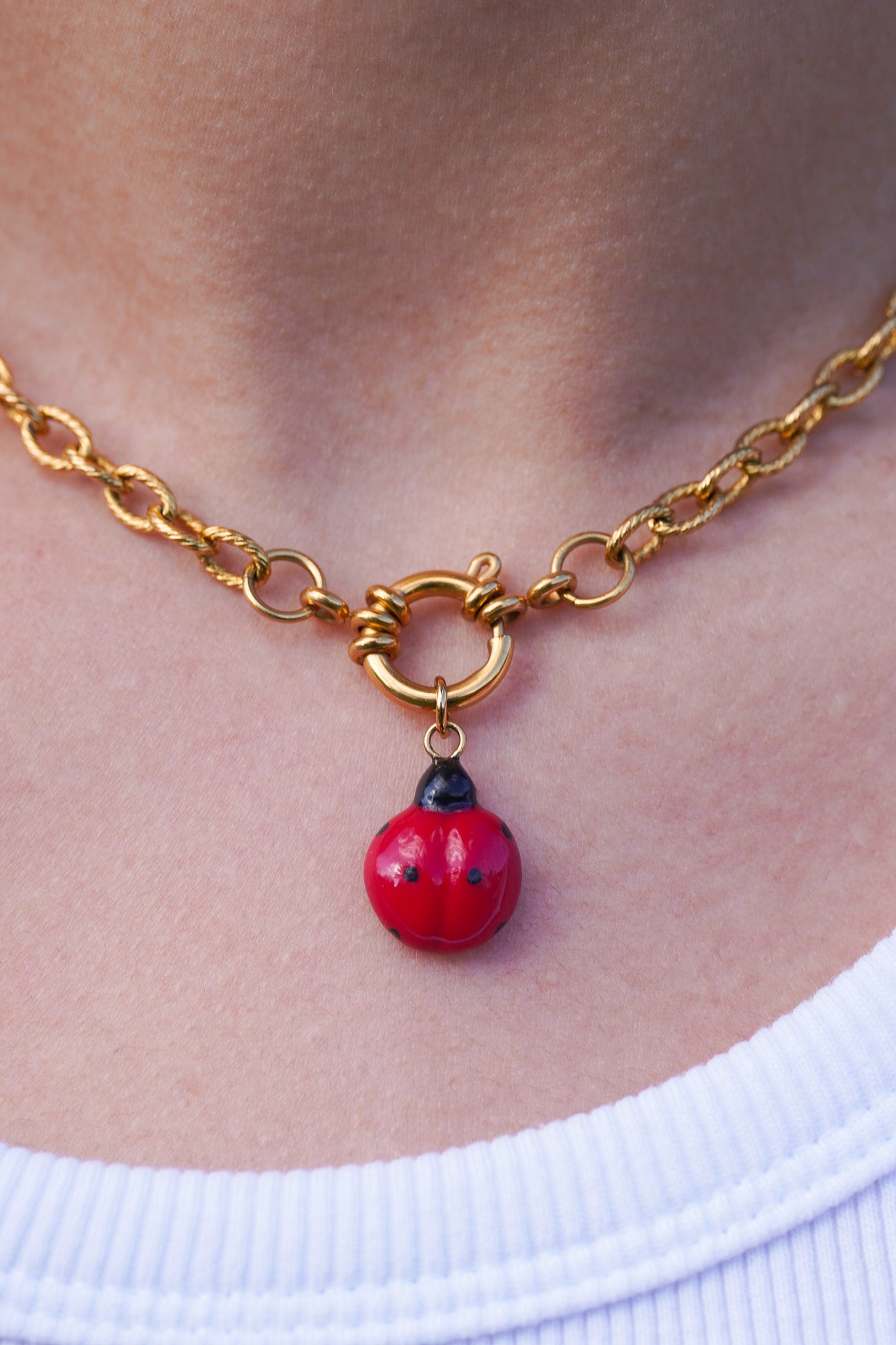 collier coccinelle 