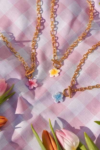 collier fleurs