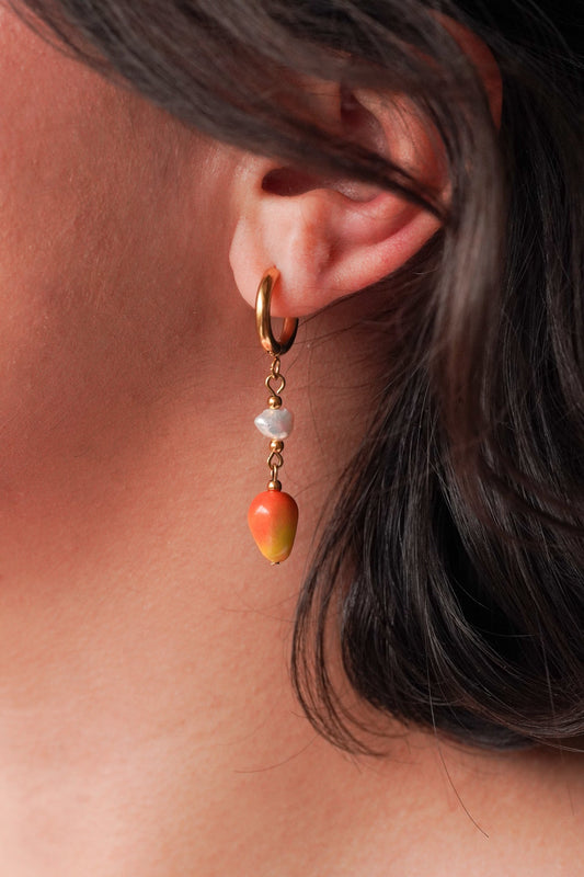 Mono boucle d'oreille mangue - Handly atelier