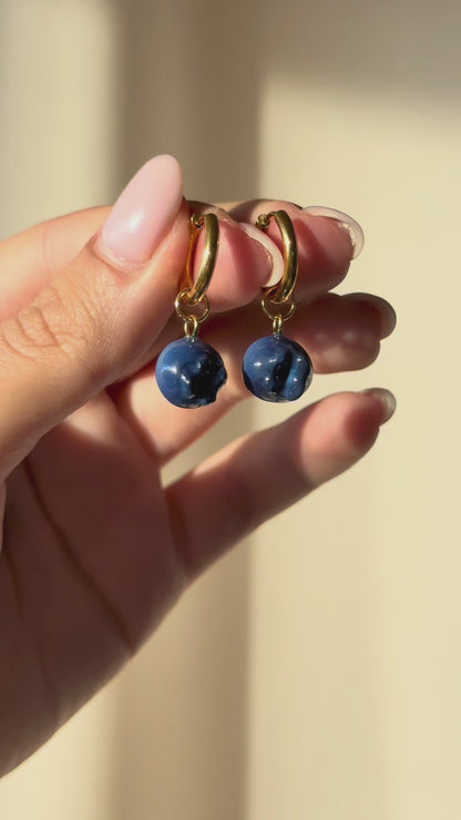 Boucles d'oreilles Myrtille