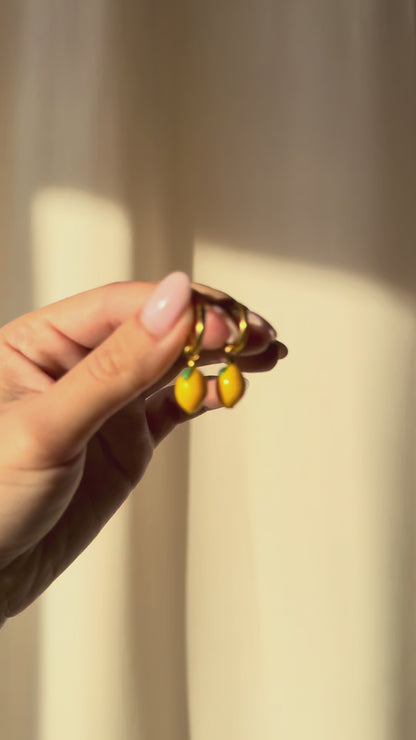 Boucles d'oreilles Citron